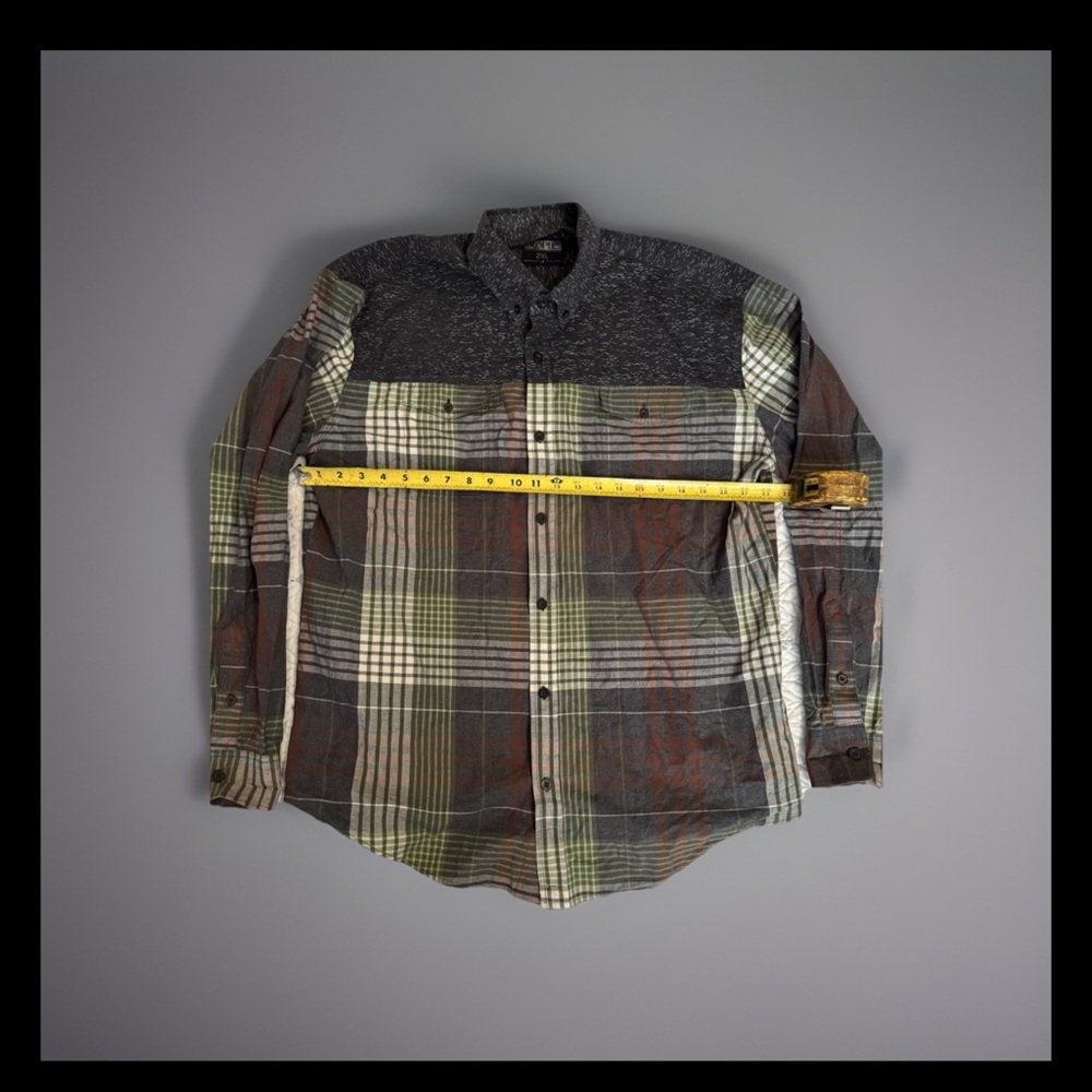 Staple Men's Plaid Casual Button Down Shirt - Black, Green, Red 170